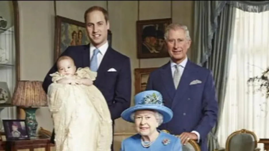 Snímky ze křtu prince George
