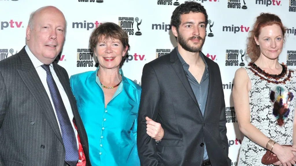 Julian Fellowes, Celia Imrie, Geraldine Somerville and Glen Blackhall z ITV série Titanic