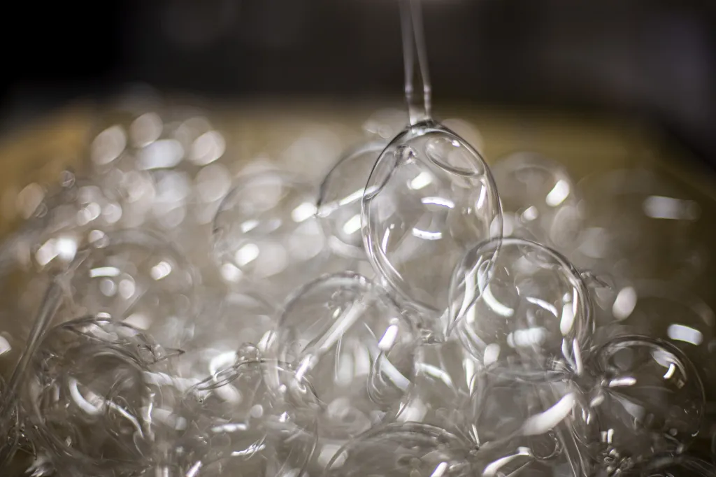 Výsledný produkt po vyfouknutí do tvaru ozdoby