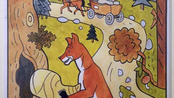 Ilustrace Kmotry lišky, 1957