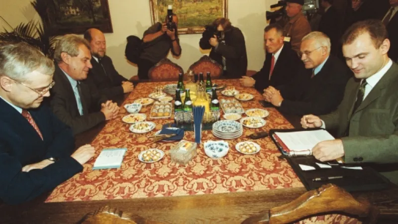 Podpis opoziční dohody