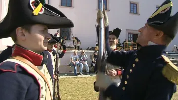 "Napoleonští" vojáci v Ořechově na Uherskohradišťsku