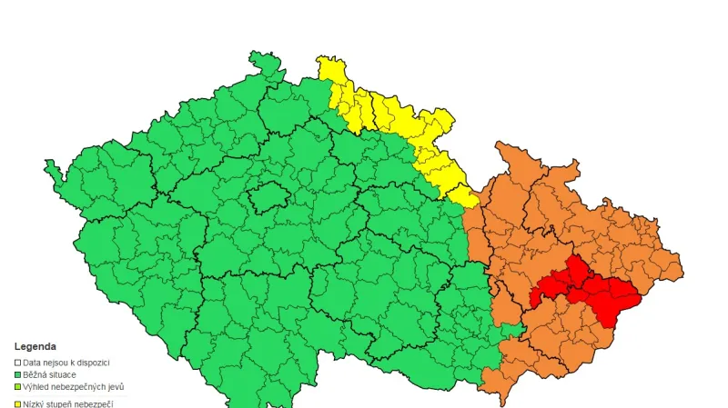 Zvětšit obrázek Povodňová výstraha ČHMÚ