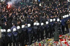 Krajní pravice se vydala do ulic Bruselu, policie proti demonstrantům použila vodní děla