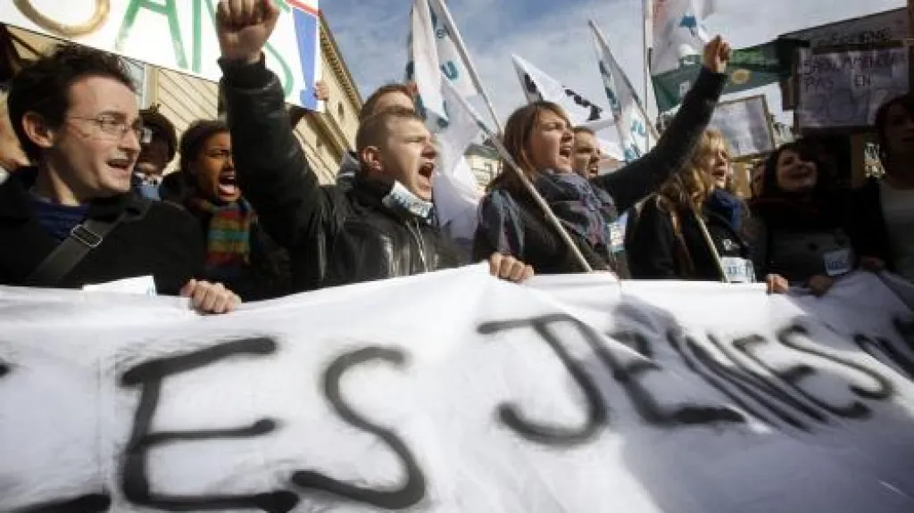 Protesty francouzských studentů