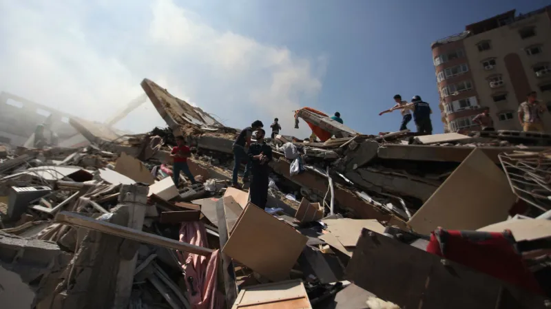 Následky bojů v Gaze