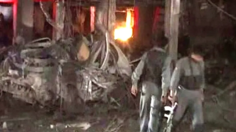 Následky pumového útoku