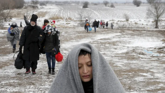 Migranti na srbsko-makedonské hranici