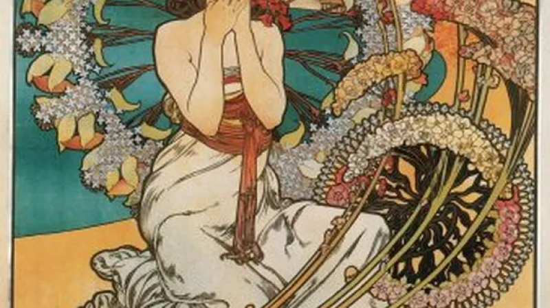 Ivan Lendl vystavuje plakáty Alfonse Muchy