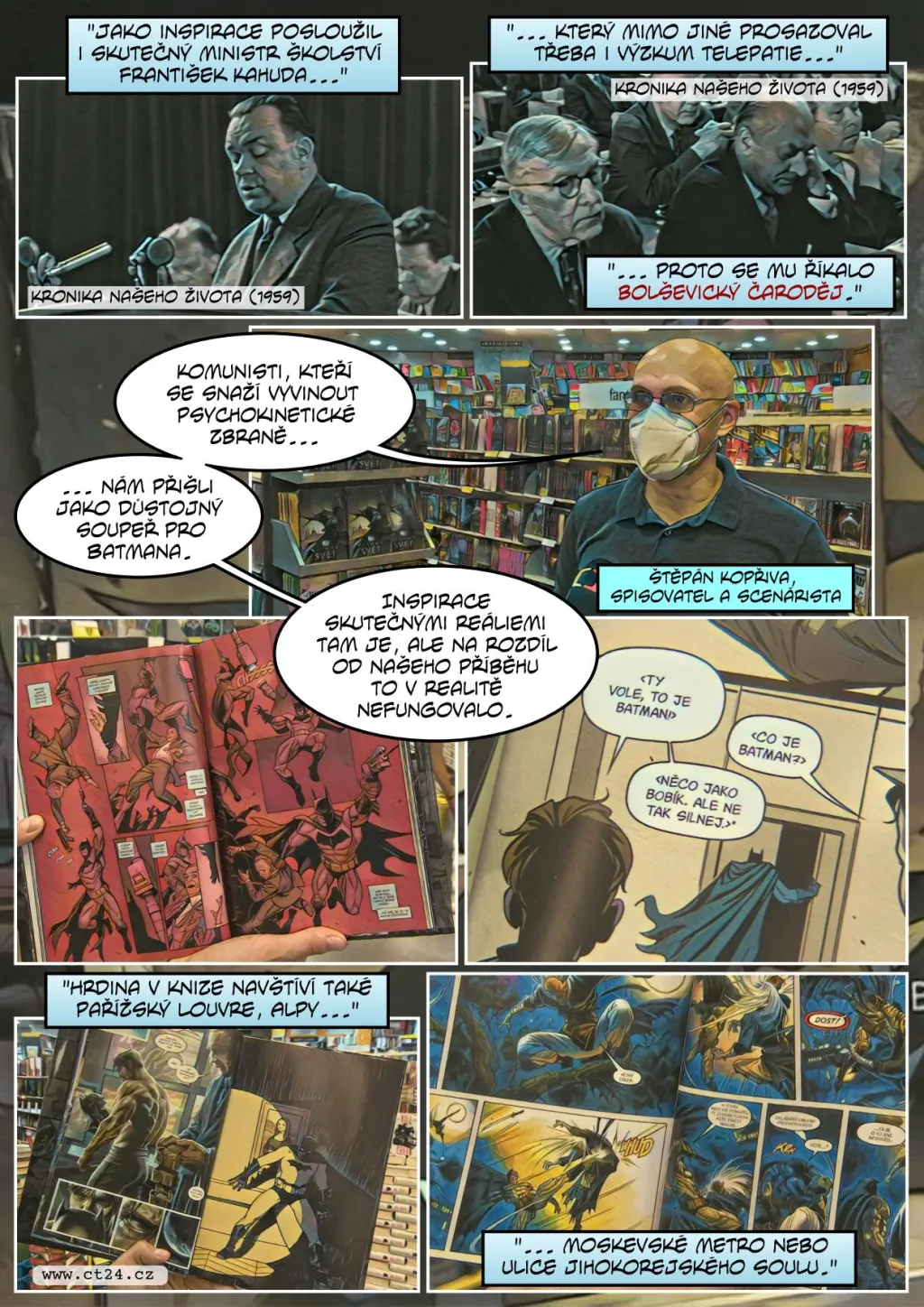 Temný rytíř v normalizační Praze. Komiks o Batmanovi tvoří vůbec poprvé čeští autoři
