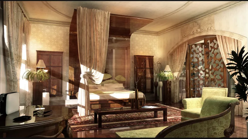 Vizualizace hotelu na místě historického domu U Sixtů