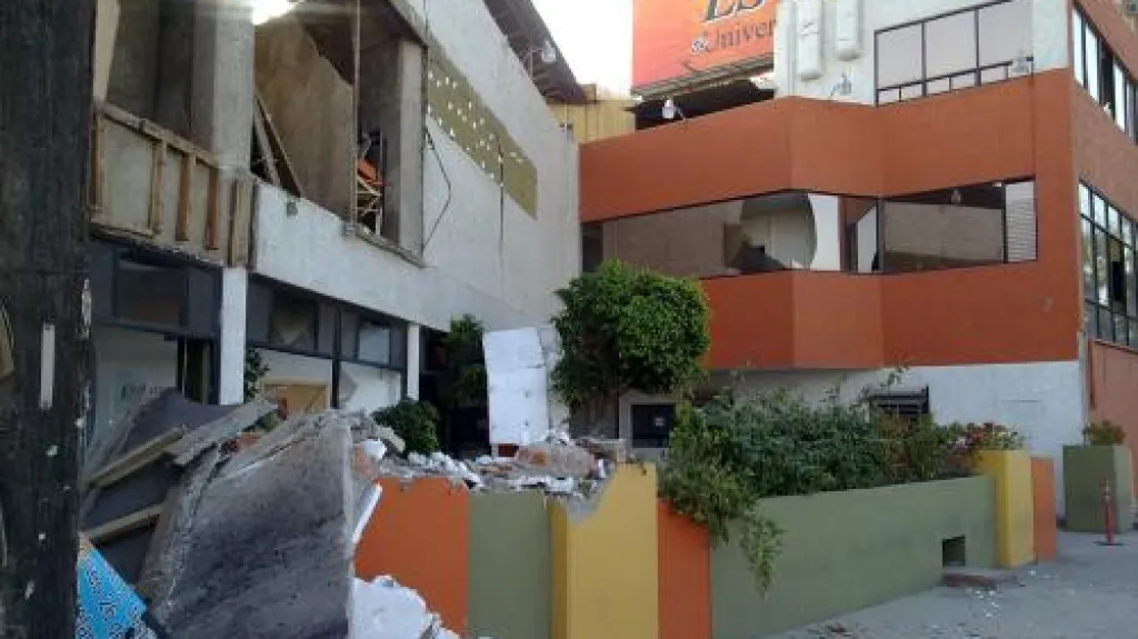 Následky zemětřesení v Mexiku