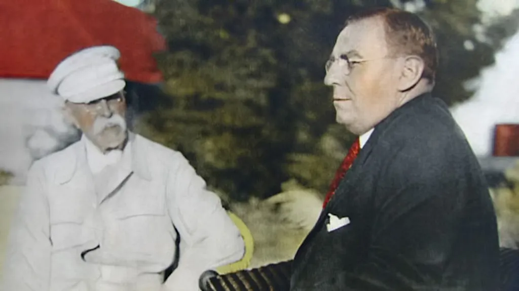 Tomáš Garrigue Masaryk a Antonín Čermák