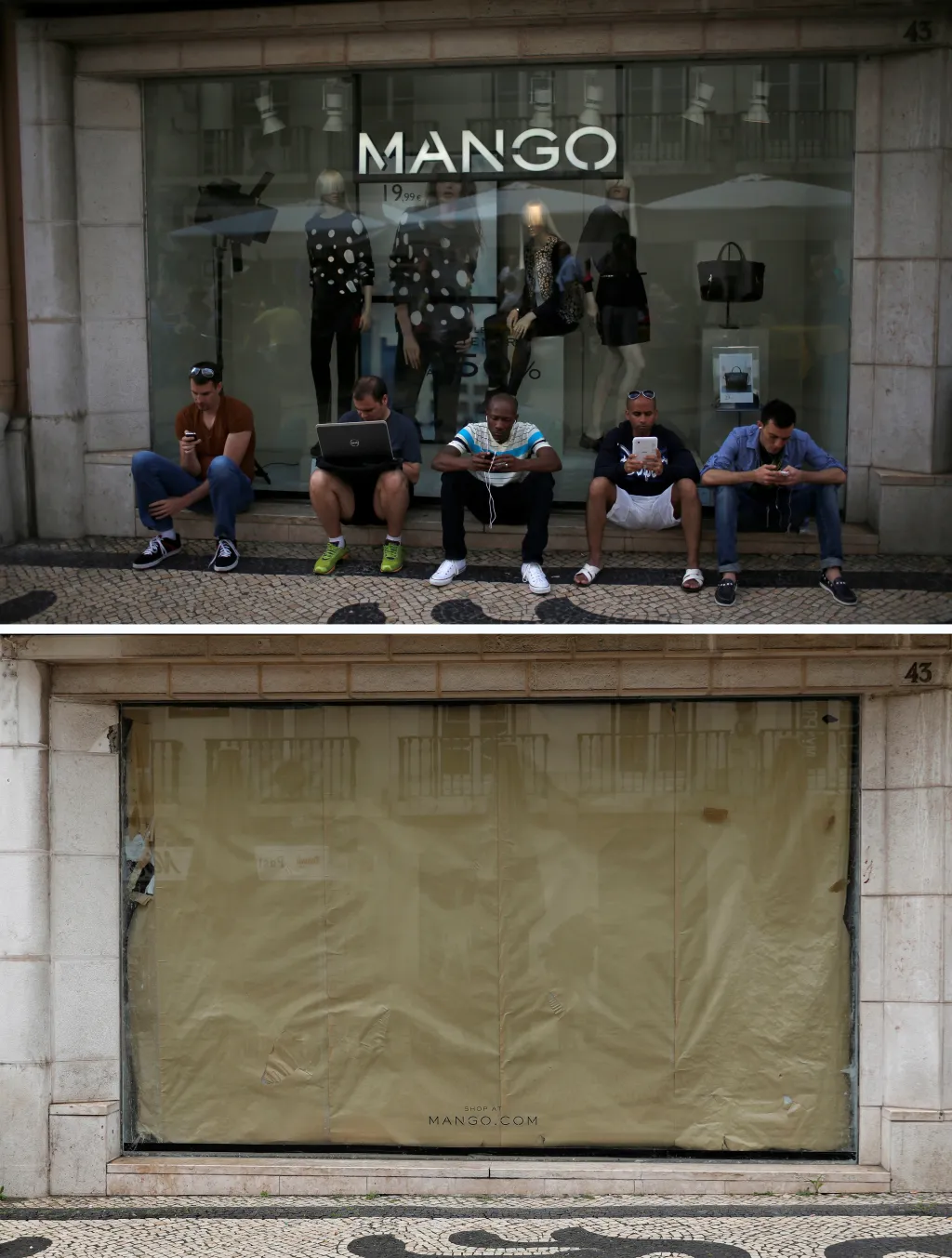 Kvůli obavám z nákazy se uzavřely obchody po celém světě včetně portugalské metropole