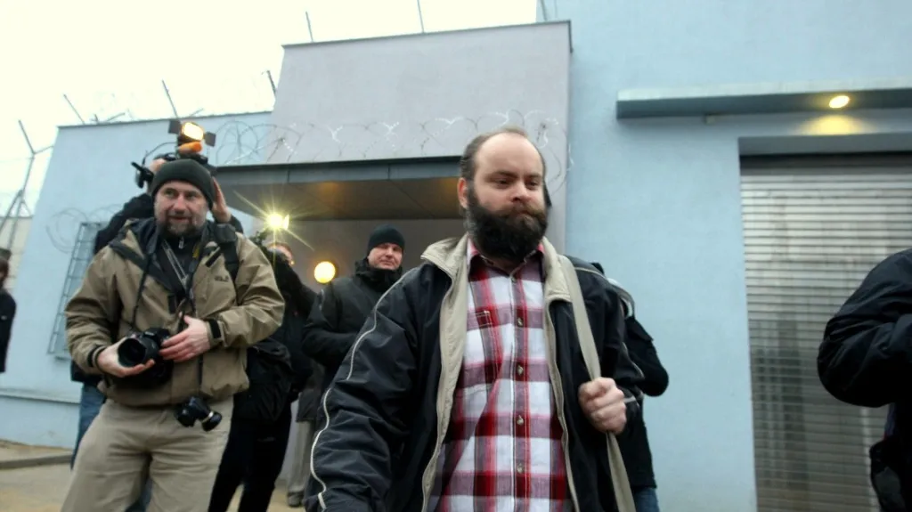 Roman Smetana při propuštění