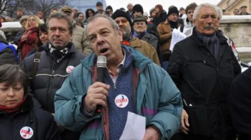 Záznam protestního shromáždění na Palackého náměstí