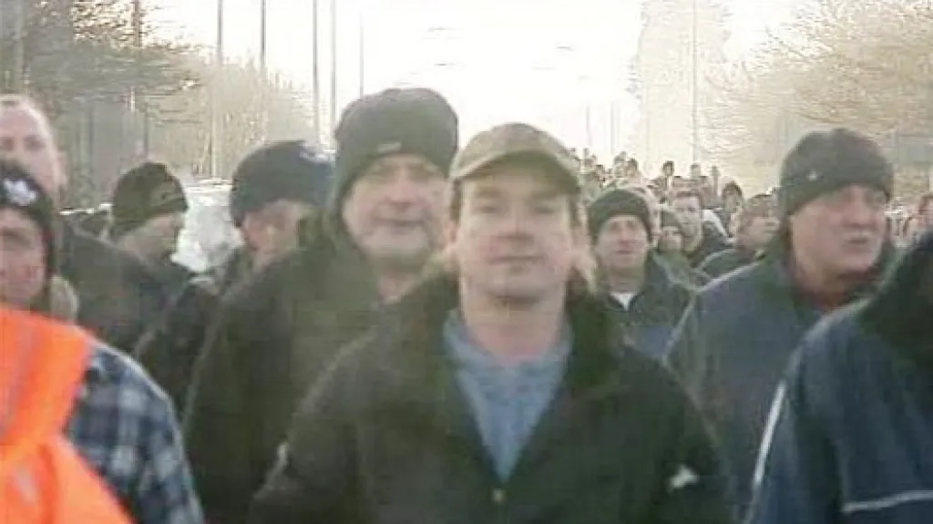 Protestující britští dělníci