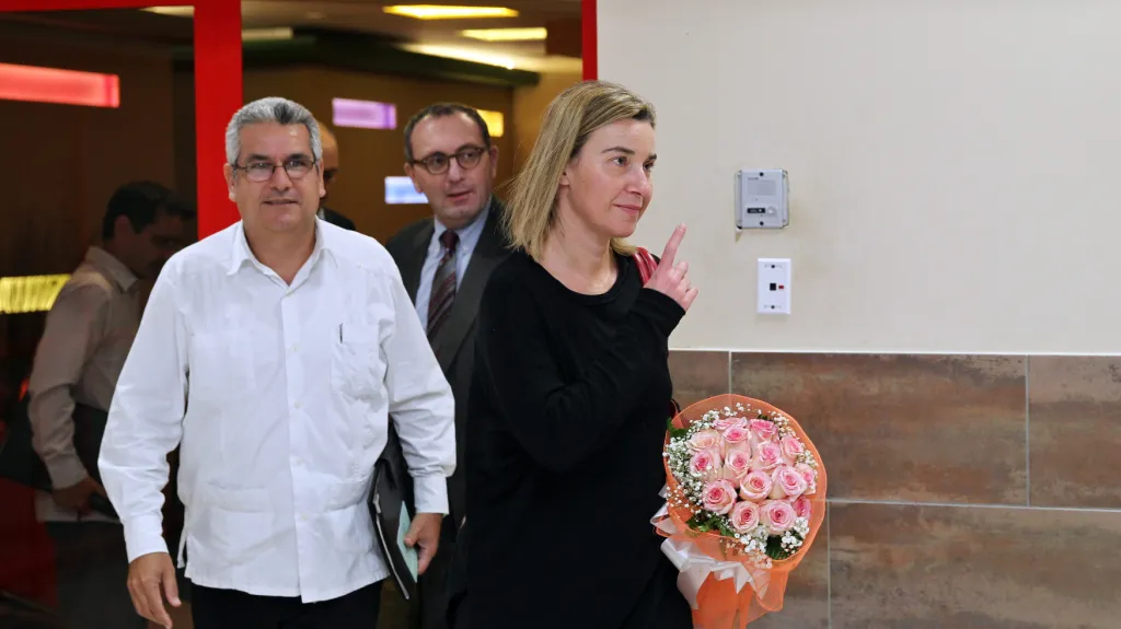 Federica Mogheriniová na návštěvě Kuby