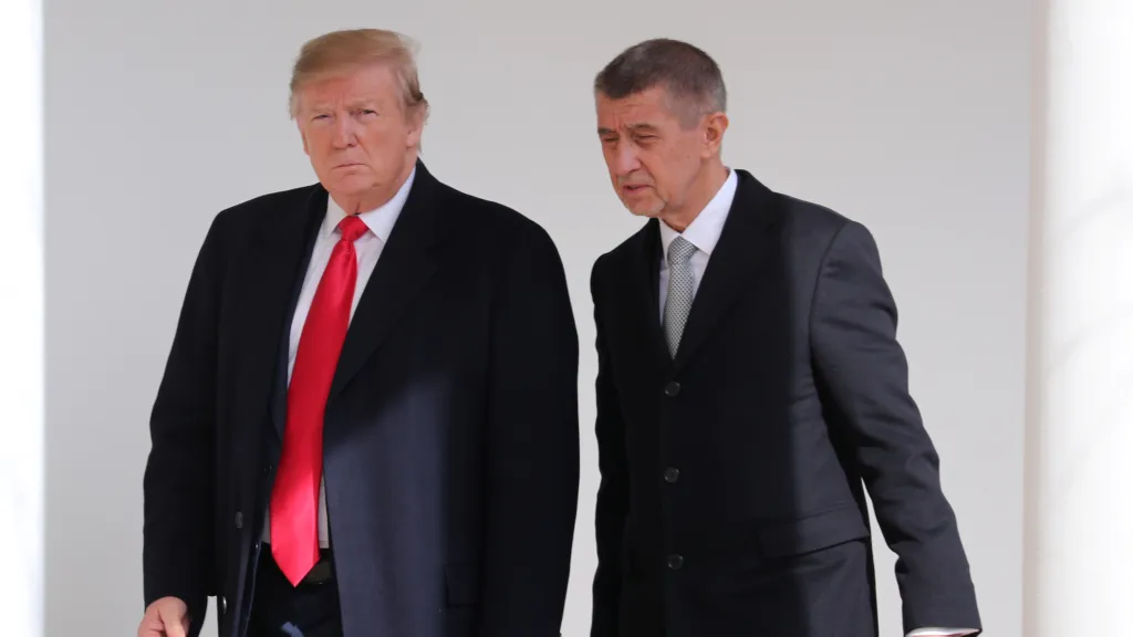 Donald Trump a Andrej Babiš (ANO) na snímku z roku 2019