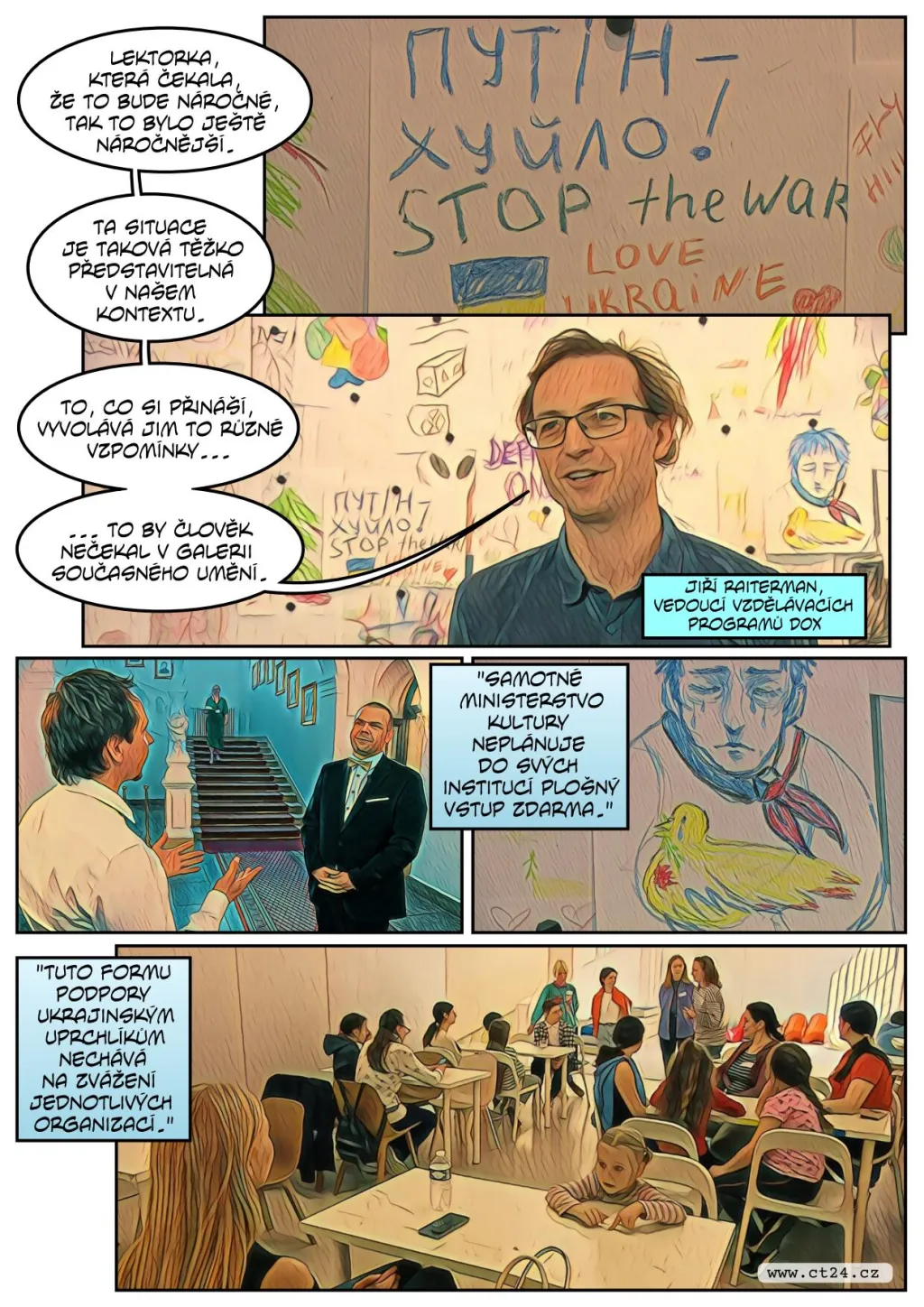 Kulturní instituce se otevírají uprchlíkům. Chtějí jim pomoci překonat traumata z války