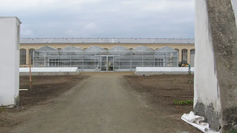 Pěstební skleník v Květné zahradě v Kroměříži