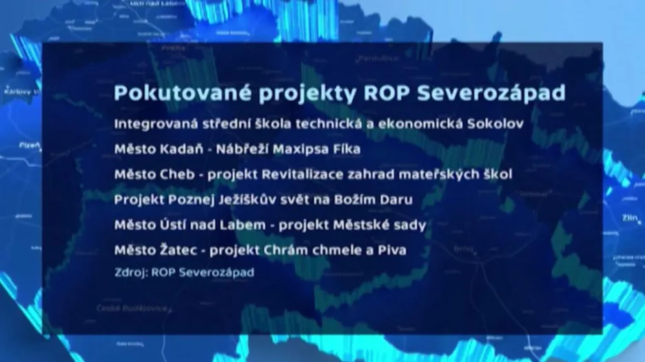 Pokutované projekty