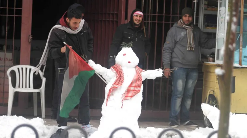 Sníh na Západním břehu