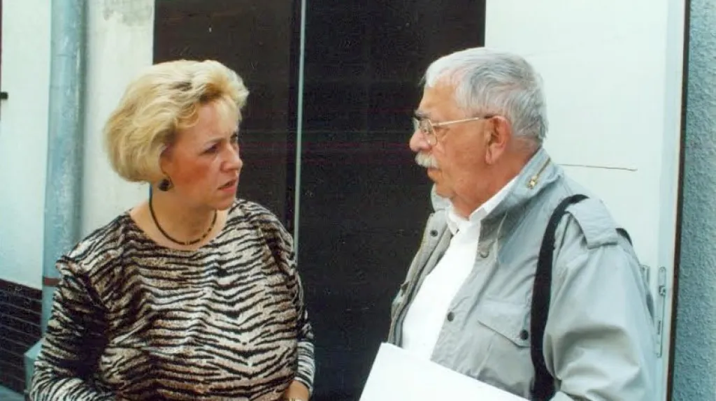 Výkonná producentka Darina Levová s Vlastimilem Brodským