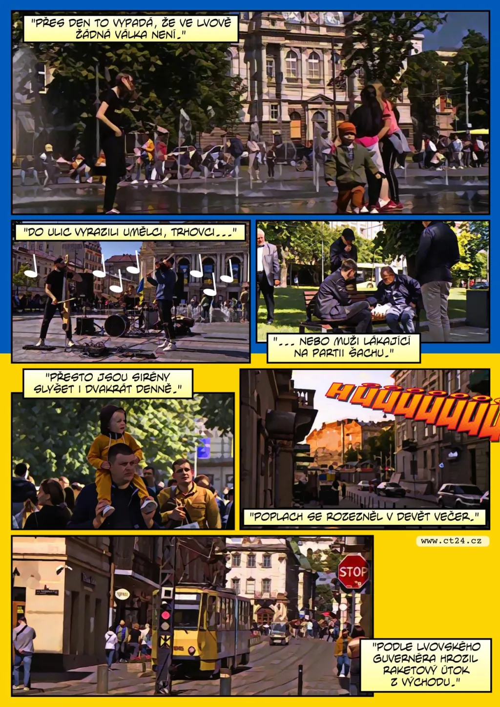 Život v ukrajinském Lvově