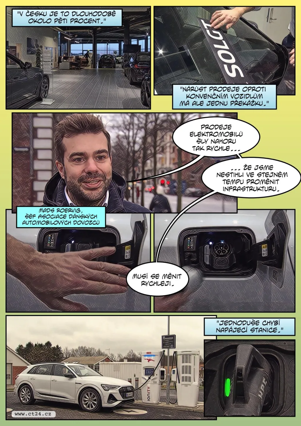 Elektromobily v Dánsku začínají být populárnější než běžná auta