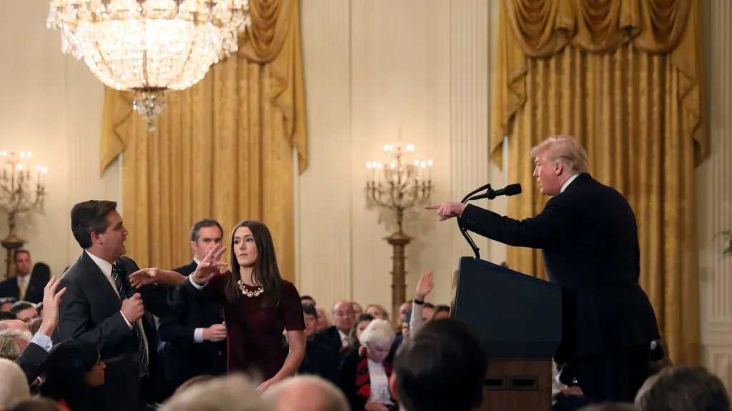 Donald Trump a Jim Acosta
