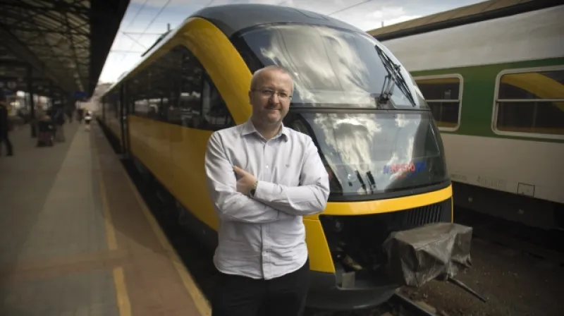 Radim Jančura a vlak RegioJet