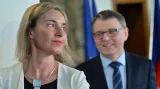 Mogheriniová jednala v Praze o migrační krizi a ochraně vnějších hranic EU