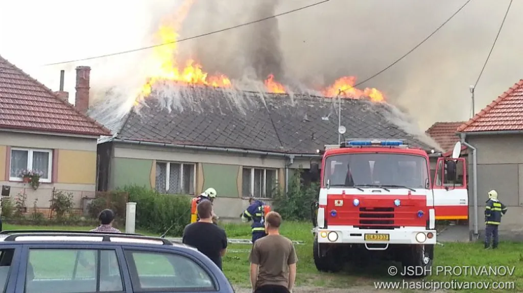 Zásah hasičů v Benešově