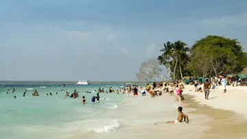 Karibská pláž v Kolumbii