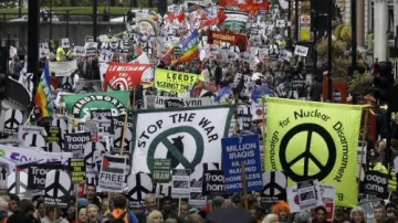 Protest proti válce v Afghánistánu