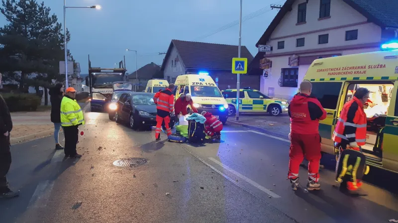 Nehoda v obci Rohovládova Bělá