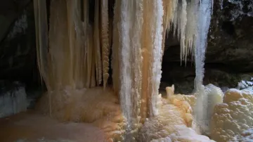 Ledopád v Broumovském výběžku