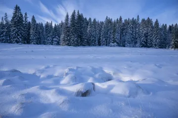 Na Šumavě klesly teploty k minus třiceti stupňům Celsia