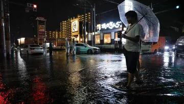 Následky přívalových dešťů v japonské prefektuře Čiba