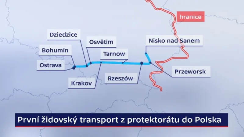 První židovský transport z protektorátu do Polska