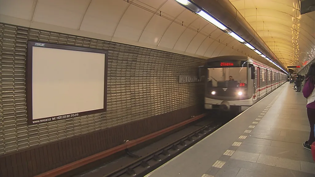 Reklamní plocha Rencaru v pražském metru