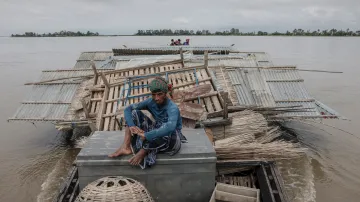 Obyvatelé bangladéšských říčních ostrovů čelí erozi