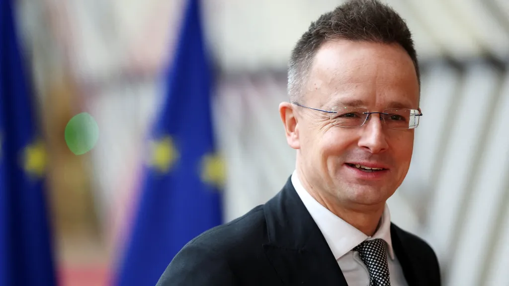 Péter Szijjártó v Bruselu