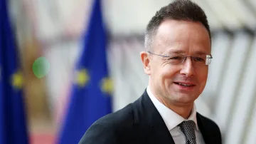Péter Szijjártó v Bruselu