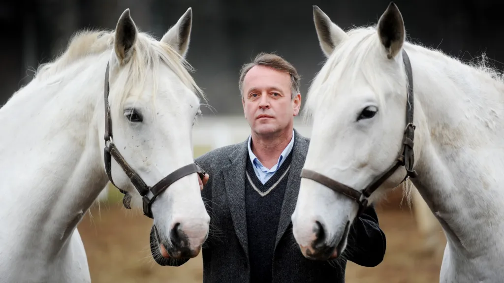 Ředitel kladrubského hřebčína Jiří Jehlička