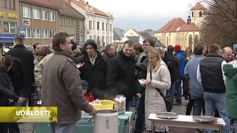 Rozlévání polévky v Boskovicích