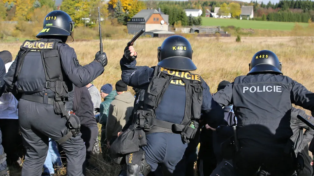 Policejní cvičení na česko-německé hranici