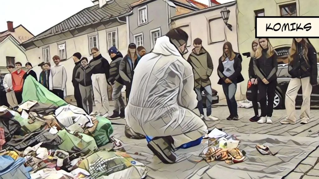 Litomyšl nechala zasypat náměstí odpadky