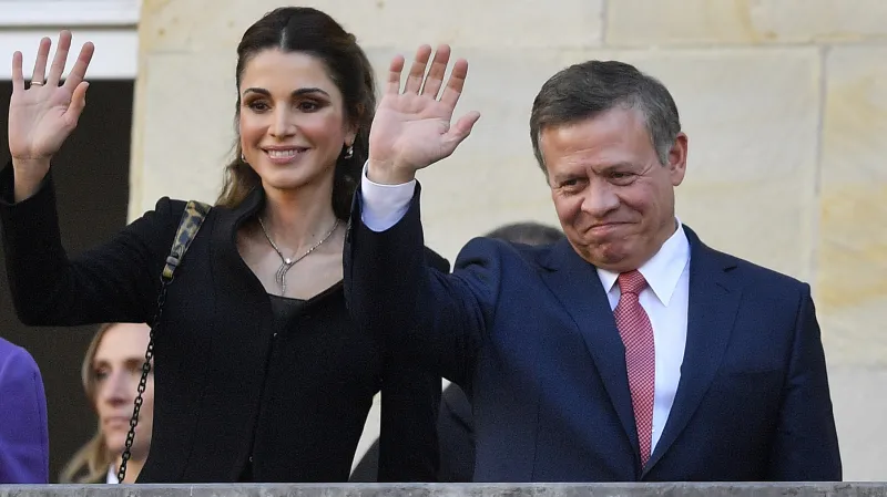 Jordánský král Abdalláh II. s královnou Ranjou